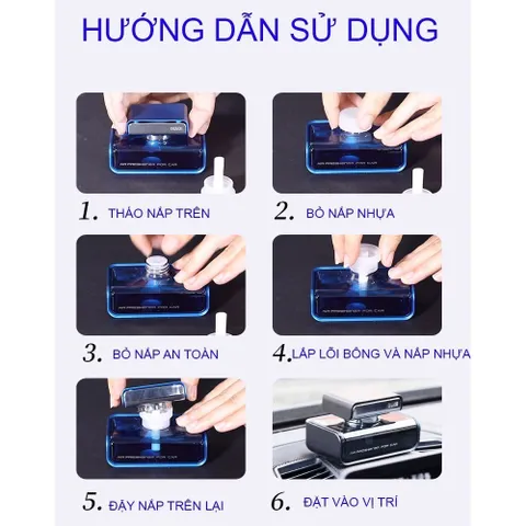 Nước hoa ô tô cao cấp Duke chính hãng chiết xuất 100% thiên nhiên, khử mùi, chống say xe
