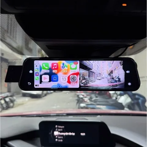 Camera hành trình A10 XETABON wifi kết nối CarPlay bản đồ Vietmap cảnh báo tốc độ phạt nguội ghi hình 4K trước sau