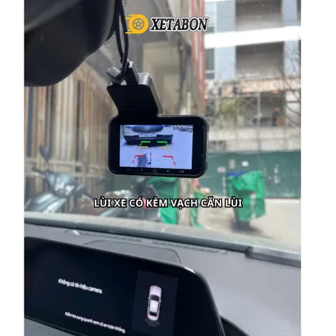 Camera hành trình ô tô K4 wifi kết nối điện thoại, ghi hình trước sau tích hợp lùi, chính hãng Xetabon phân phối
