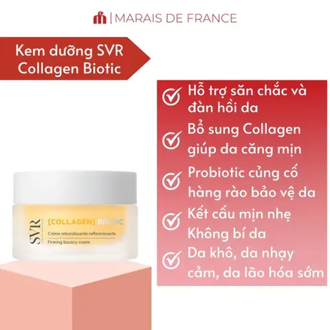 Kem Dưỡng Da SVR Collagen Biotic 50ml - Cung Cấp Độ Ẩm, Giúp Da Căng Mịn, Săn Chắc và Bảo Vệ Khỏi Ô Nhiễm 866506