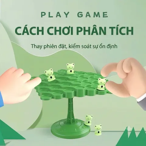 Đồ Chơi Cân Bằng Ếch Xanh – Trò Chơi Rèn Luyện Tư Duy & Khéo Léo Cho Bé