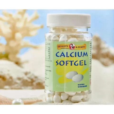 Calcium SoftGel Viên uống Canxi - Vitamin D3, ngừa loãng xương, nhức xương