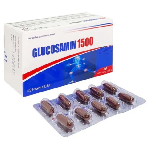 GLUCOSAMINE 1500 HV Bôi trơn cho khớp và hỗ trợ giảm đau do thoái hóa khớp, viêm khớp, xương chắc khỏe, tái tạo mô sụn