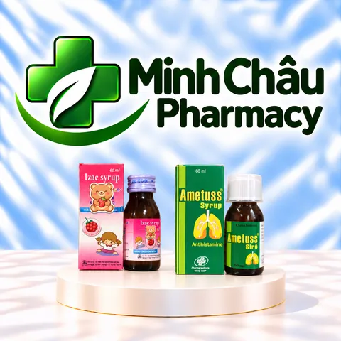 Siro Izac chai 60ml giúp long đờm, loãng đờm