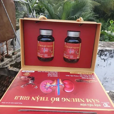 (CHÍNH HÃNG)HỘP 2 CHAI 30V SÂM NHUNG BỔ THẬN GOLD BỔ THẬN , TIỂU ĐÊM