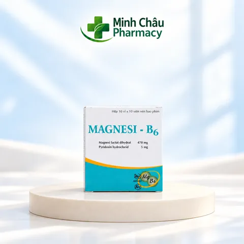 Viên Uống M-a-g-n-e-s-i B6 Bổ Sung Khoáng Chất Cân Bằng Năng Lượng Thư Giãn Cơ Thể (Hộp 100 Viên)