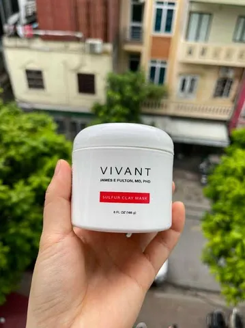 Mặt Nạ Thải Độc Da Mụn Vivant Skincare Sulfur Clay Mask 165g - Ngừa Vi Khuẩn, Cải Thiện Mụn, Kiểm Soát Dầu Nhờn, Làm Sạch Da Tươi Mới 866821