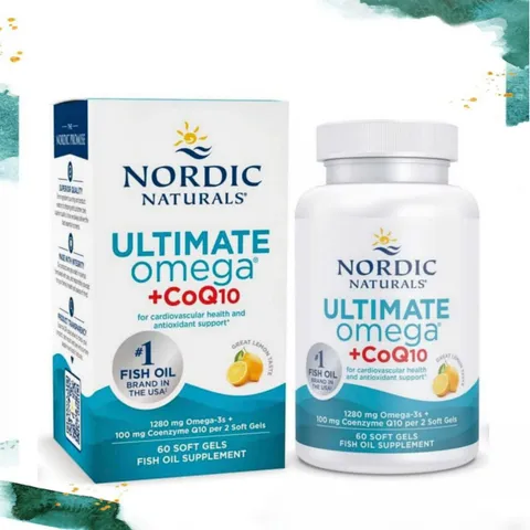 Viên uống Nordic Naturals Ultimate Omega® + CoQ10 |60 viên| Tác động bổ trợ 