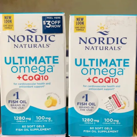 Viên uống Nordic Naturals Ultimate Omega® + CoQ10 |60 viên| Tác động bổ trợ 