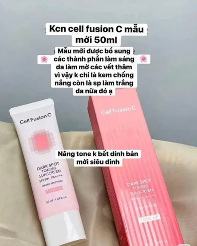 Kem Chống Nắng Cell Fusion C Toning Sunscreen 100 SPF50+ Nâng Tông Da 50ml - Giúp Bảo Vệ Da Tối Ưu, Kiềm Dầu và Phục Hồi Tông Da 867852