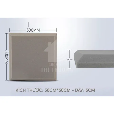 Mút Cách Âm Ô Vuông Trơn 3D