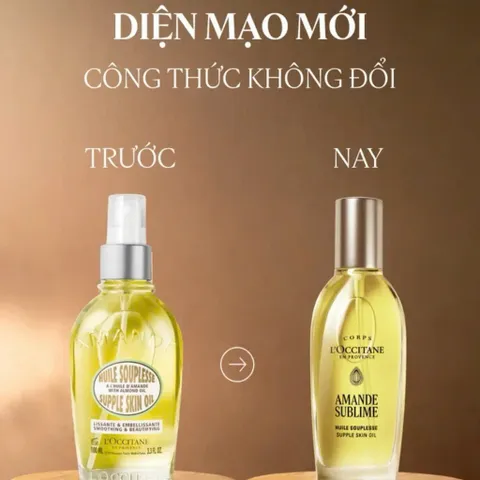 (Mẫu mới nhất) Dầu dưỡng thể hạnh nhân (Loccitane) Oil Body Almond Supple Skin Oil 100ml