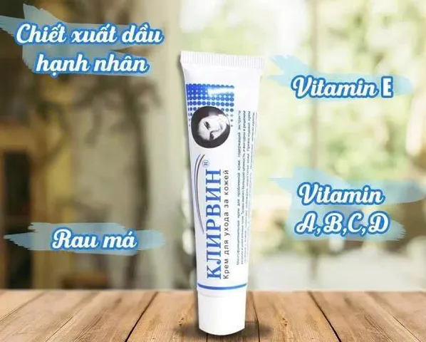 Kem Mờ Sẹo Klirvin Nga 25g, Hỗ Trợ Mờ Thâm, Sẹo Mụn, Rạn Da, Chăm Sóc Phục Hồi Da