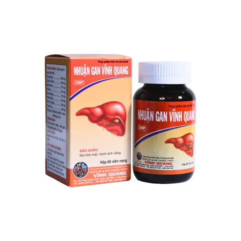 Nhuận Gan VĨNH QUANG - Hỗ trợ thanh nhiệt, tăng cường chức năng gan, gan nhiễm mỡ - Hộp 60 viên