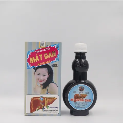 Thanh Huyết Mát Gan Vĩnh Quang - Chai 280ml Hỗ trợ thanh nhiệt, giải độc, mát gan, bổ gan
