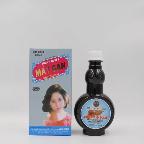Thanh Huyết Mát Gan Vĩnh Quang - Chai 280ml Hỗ trợ thanh nhiệt, giải độc, mát gan, bổ gan