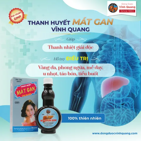 Combo 3 chai Thanh Huyết Mát Gan VĨNH QUANG - Thanh nhiệt, mát gan - chai 280ml