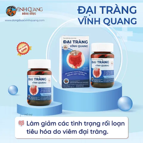 Đại Tràng VĨNH QUANG Hỗ trợ làm mạnh đường ruột, giảm tình trạng rối loạn tiêu hóa - Hộp 60 viên