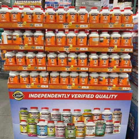 500 Viên Uống Bổ Sung Vitamin C Kirkland Signature 1000mg Tăng Đề Kháng, Sáng Da