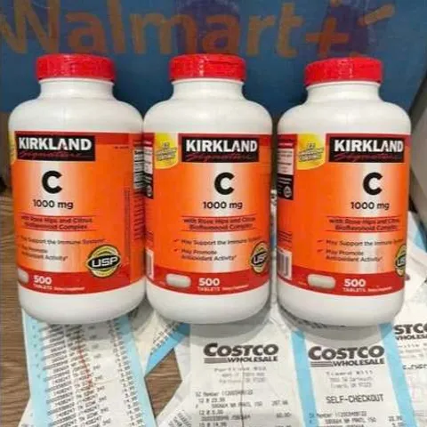 500 Viên Uống Bổ Sung Vitamin C Kirkland Signature 1000mg Tăng Đề Kháng, Sáng Da