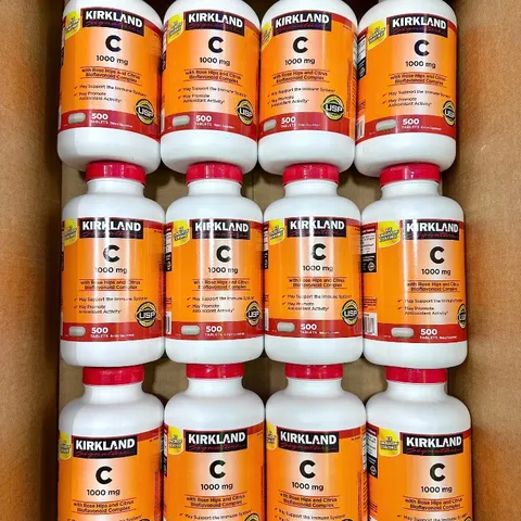 500 Viên Uống Bổ Sung Vitamin C Kirkland Signature 1000mg Tăng Đề Kháng, Sáng Da