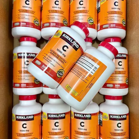 500 Viên Uống Bổ Sung Vitamin C Kirkland Signature 1000mg Tăng Đề Kháng, Sáng Da