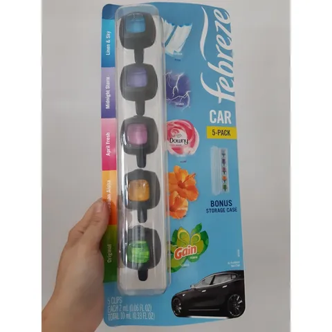 Nước Hoa Ô Tô Febreze Cao Cấp Kẹp Cửa Gió Điều Hòa Xe Hơi Febreze Car Vent Air Freshener (nhiều mùi) 868060