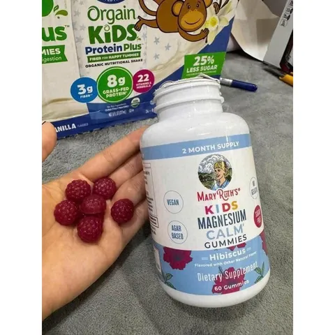 Kẹo Dẻo Bổ Sung Magie Cho Trẻ Em Mary Ruth’s Kids Magnesium Calm Gummies 60 viên nội địa Mỹ 868068