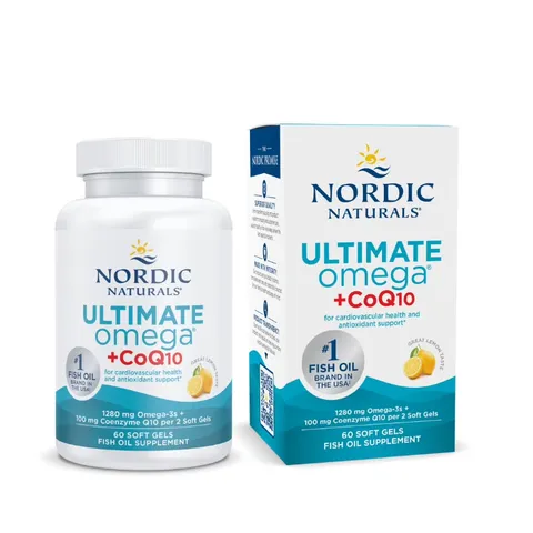 Dầu Cá Nordic Ultimate Omega 1280mg + CoQ10 100mg Hàng Mỹ Chính Hãng Vị Chanh 868072
