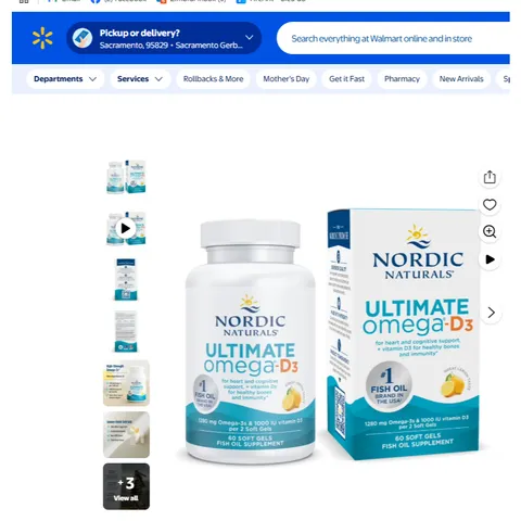 Dầu Cá Omega 3 Nordic Naturals Ultimate Omega D3 1280mg Lemon Flavour (Vị Chanh) 868093