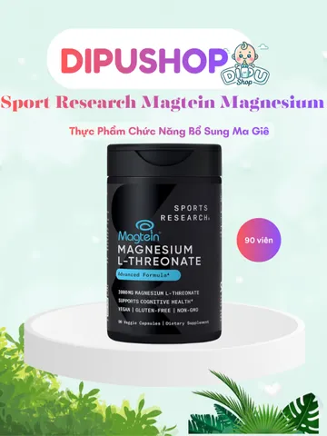 90 viên Hàng Mỹ Viên uống Magie Magnesium Sports Research 868095