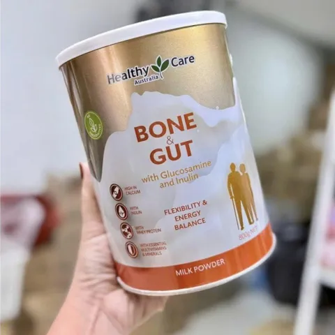 Sữa Xương Khớp & Tiêu Hóa Healthy Care Bone & Gut 800g – Canxi & Lợi Khuẩn, Cho Người Lớn Tuổ