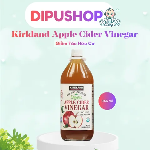 Giấm Táo Hữu Cơ Nguyên Chất Kirkland Signature Organic Apple Cider Vinegar 946ml - Chính Hãng Mỹ 868118