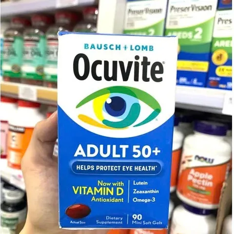 Viên uống bổ mắt Ocuvite Adult 𝟓𝟎+ 90 viên