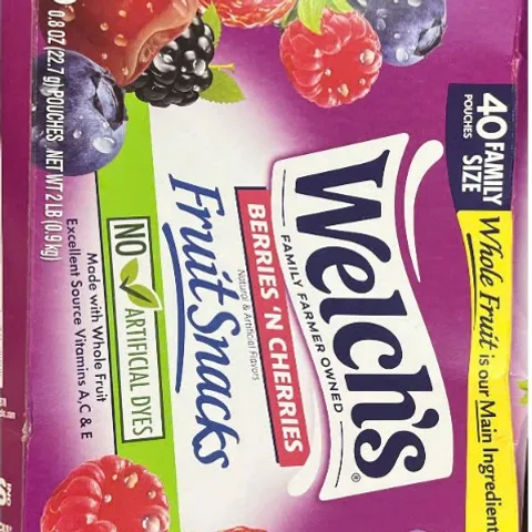 Kẹo dẻo trái cây Welch’s Fruit Snacks