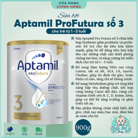 SỮA APTAMIL PROFUTURA SYNBIOTIC CỦA ÚC 900 - SỐ 1,2,3