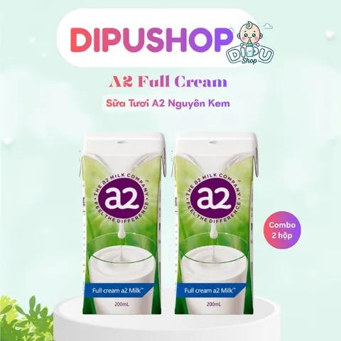 [COMBO 2 HỘP] Sữa Tươi A2 Full Cream 200ml