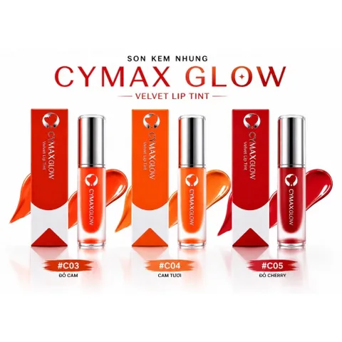 Son Kem CYMAXGlow Velvet Lip Tint – Son Môi Hàn Quốc | Mềm Mịn – Lên Màu Chuẩn – Lâu Trôi