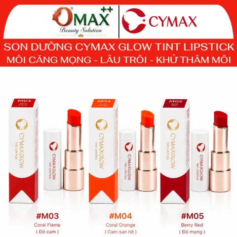 CYMAX Glow Tint Lipstick - Son Dưỡng Môi Có Màu Hàn Quốc, Bóng Mọng Tự Nhiên , Chống Nẻ, Khô Môi,