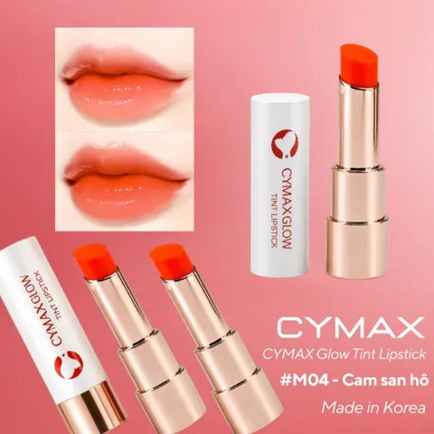 CYMAX Glow Tint Lipstick - Son Dưỡng Môi Có Màu Hàn Quốc, Bóng Mọng Tự Nhiên , Chống Nẻ, Khô Môi,