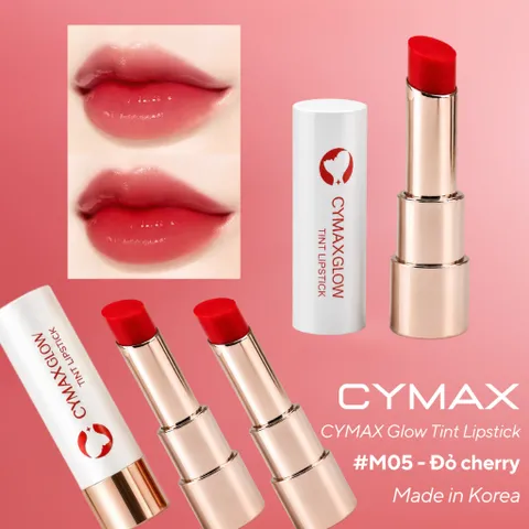 CYMAX Glow Tint Lipstick - Son Dưỡng Môi Có Màu Hàn Quốc, Bóng Mọng Tự Nhiên , Chống Nẻ, Khô Môi,