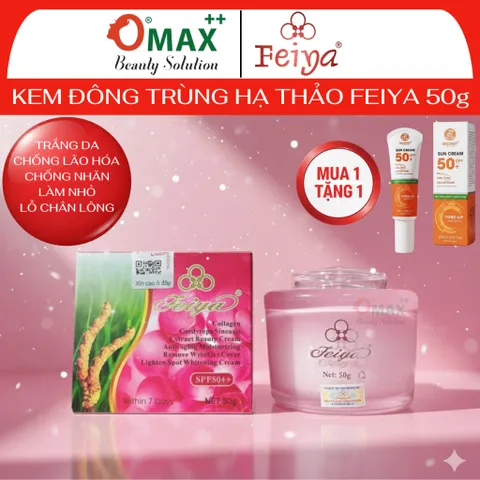 Kem FEIYA Đông Trùng Hạ Thảo Đài Loan 50g - Làm Trắng - Giảm Thâm Nám - Cân Bằng Da - Cấp Ẩm