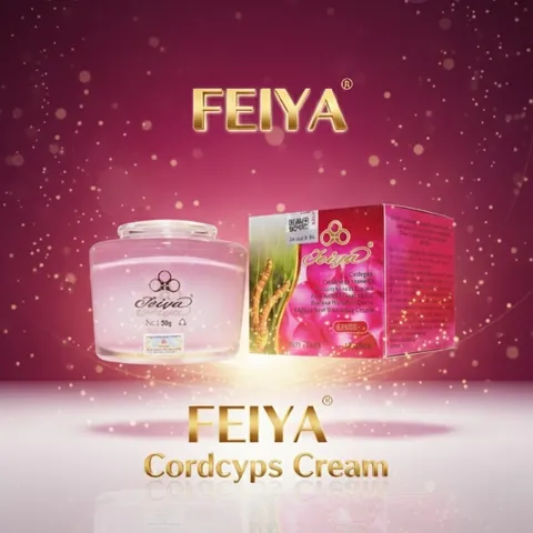 Kem FEIYA Đông Trùng Hạ Thảo Đài Loan 50g - Làm Trắng - Giảm Thâm Nám - Cân Bằng Da - Cấp Ẩm
