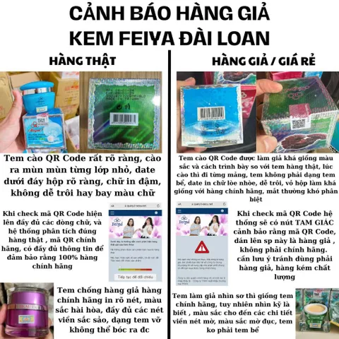 Kem FEIYA Linh Chi 30g - Làm Trắng. - Chống Nhăn - Ngừa Lão Hóa - Xóa Mờ Vết Thâm Sau Mụn
