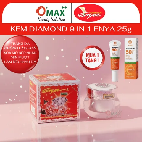 Kem ENYA Kim Cương - Giảm Thâm Nám - Trắng Da - Chống Sạm Nám - Cháy Nắng - Collagen Diamond 25g