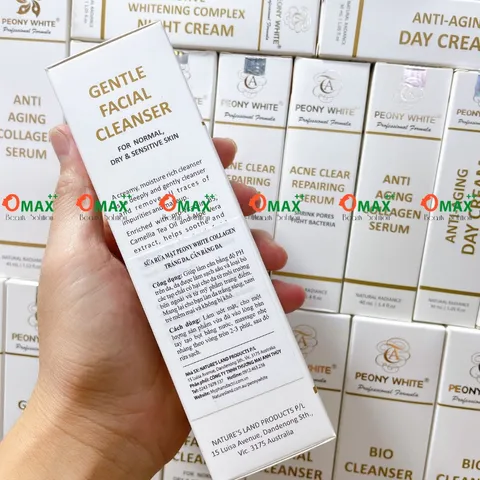 SỮA RỬA MẶT PEONY WHITE COLLAGEN - GENTLE FACIAL CLEANSER - DƯỠNG TRẮNG - CÂN BẰNG DA 125ml