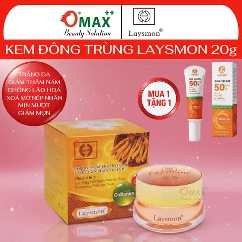 Kem LAYSMON Đông Trùng Hạ Thảo - LAYSMON Cordyceps Sinesis Extract And Collagen Beauty Cream 20g