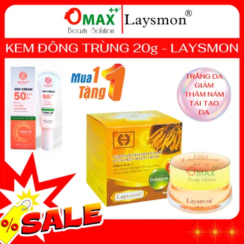 Kem LAYSMON Đông Trùng Hạ Thảo - LAYSMON Cordyceps Sinesis Extract And Collagen Beauty Cream 20g