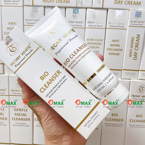 SỮA RỬA MẶT PEONY WHITE MỤN - BIO CLEANSER - GIẢM MỤN - LOẠI BỎ TÁC NHÂN GÂY MỤN 125ml