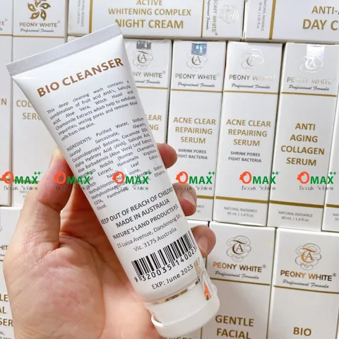 SỮA RỬA MẶT PEONY WHITE MỤN - BIO CLEANSER - GIẢM MỤN - LOẠI BỎ TÁC NHÂN GÂY MỤN 125ml